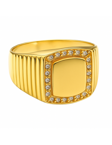 Sello de Oro para caballero Hueco - Oro amarillo 18K