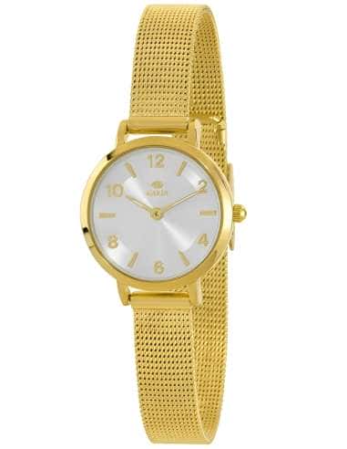 Reloj para Niña esfera plateada y Pulsera ip Dorado - Marea B41403/7
