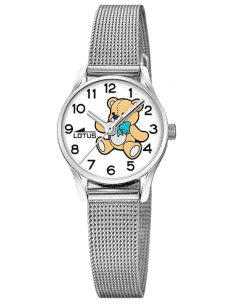 Pack Reloj y Complementos para Niña Esfera con Osito Multicolor con pulsera de plata - Lotus Junior 18571/J