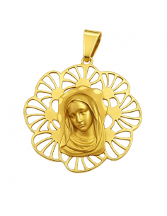 Medalla Virgen Niña - Oro Amarillo 18K