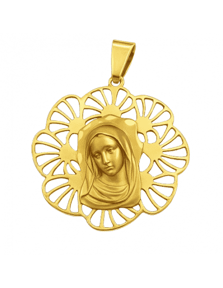 Medalla Virgen Niña - Oro Amarillo 18K