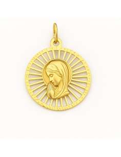 Medalla Virgen Niña - Oro Amarillo 18K