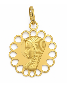 Medalla Virgen Niña - Oro Amarillo 18K