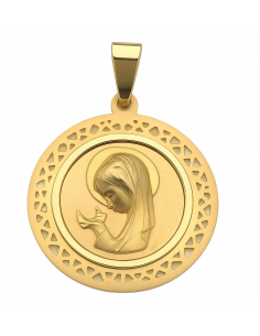 Medalla Virgen Niña - Oro Amarillo 18K
