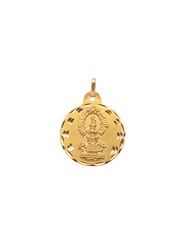 Medalla Virgen del Pilar  20 mm  2.80grs.