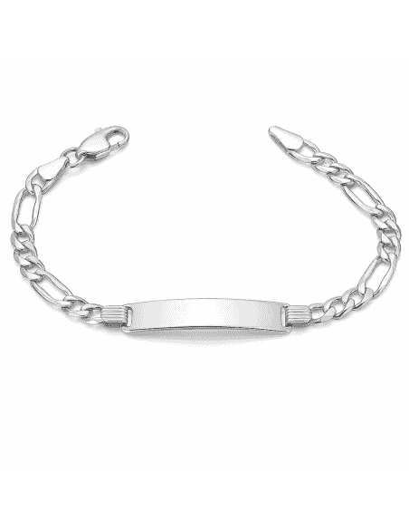 Pulsera esclava en plata de ley con eslabones barbados - Plata 925K