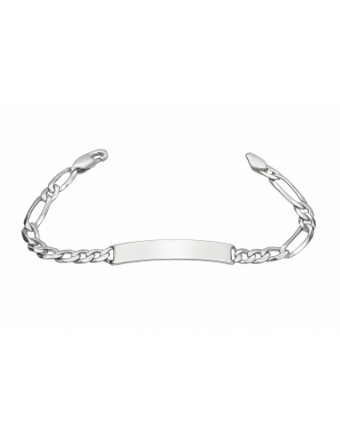 Pulsera esclava de plata de ley con eslabones angulados - Plata 925