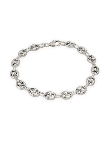 Pulsera  Calabrote Estilo Náutico de Plata de ley - Hurjo R012001498