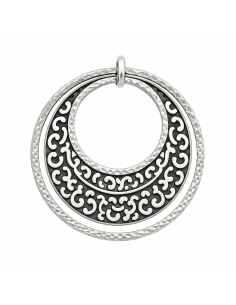 Colgante de Plata Diseño de Múltiples Aros Calados - Plata 925K