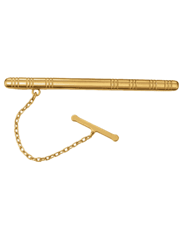 Pisacorbatas de oro con Acabado Mate y Grabados en Hendidura – Oro Amarillo 18K