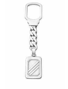 Llavero de Plata de Ley con Colgante Geométrico - Plata 925K