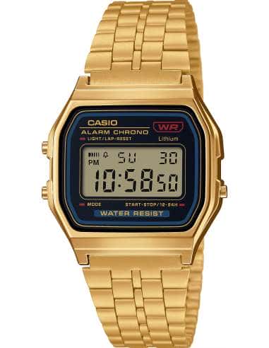 Reloj Unisex Vintage Dorado y negro - Casio A159WGEA-1EF