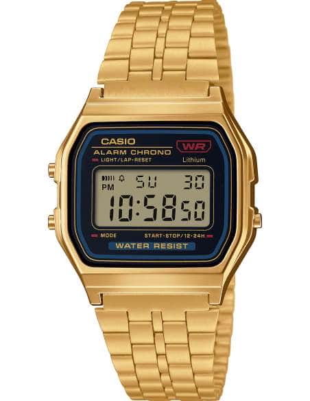 Reloj Unisex Vintage Dorado y negro - Casio A159WGEA-1EF