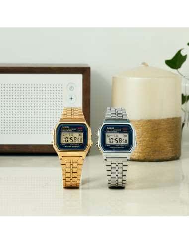 Reloj Unisex Vintage Dorado y negro - Casio A159WGEA-1EF