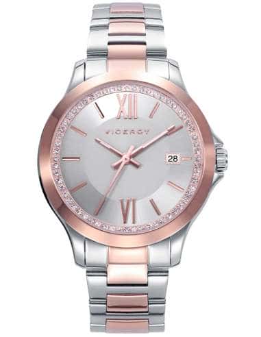 Reloj para Mujer Bicolor en Rose con Bisel de Circonitas - Viceroy 42432-73