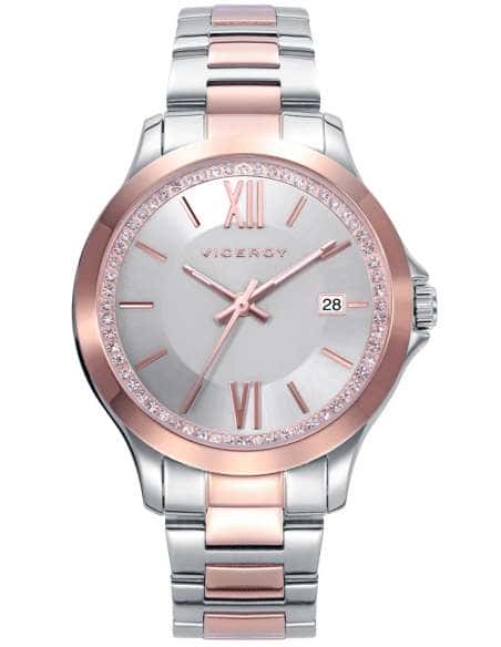 Reloj para Mujer Bicolor en Rose con Bisel de Circonitas - Viceroy 42432-73