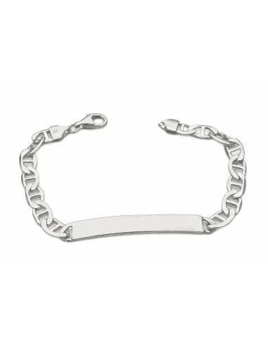 Pulsera esclava de Plata con Eslabones Ojo de Perdiz - Plata 925