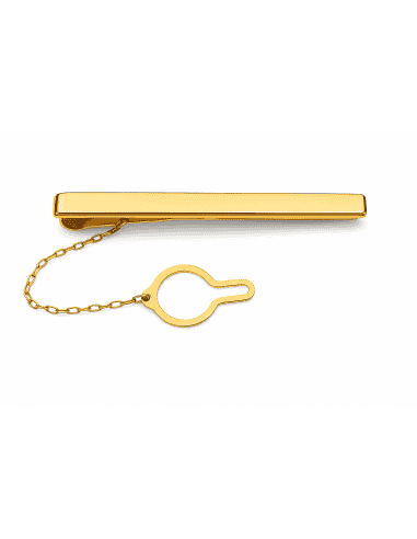 Pisacorbatas de oro con elegancia Clásica - Oro Amarillo 18k
