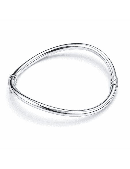 Pulsera Brazalete para Mujer Plata de primera ley tubo cuadrado - Hurjo 0032901964