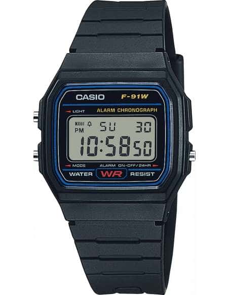 Reloj Casio para F-91W Digital Negro - Casio F-91W-1YEG