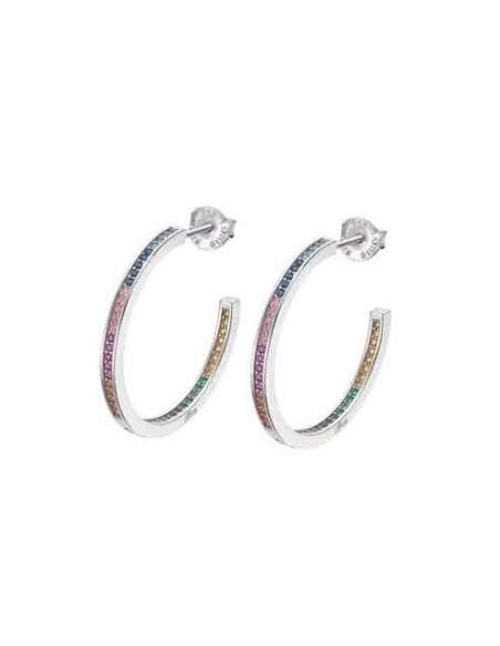 Pendientes para Mujer aro con circonitas de colores - Lotus LP1937-4/8