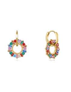 Pendientes para Mujer de Plata Aro Multicolor - Viceroy 13174E100-39