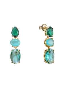 Pendientes para Mujer de plata Colgantes Azules y Verdes - Viceroy 13168E100-59