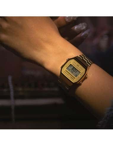 Reloj Unisex Dorado Vintage - Casio A168WG-9EF