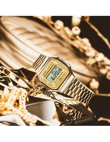 Reloj Unisex Dorado Vintage - Casio A168WG-9EF