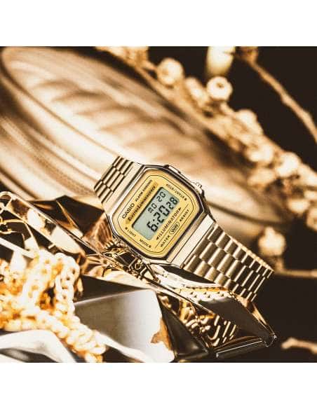 Reloj Unisex Dorado Vintage - Casio A168WG-9EF