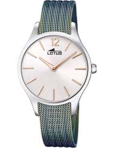 Reloj para Mujer Milanesa Multicolor y Esfera Plata - Lotus 18749/1