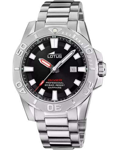Reloj para Hombre Lotus Diver Profesional Acero 20 ATM - Lotus 18926/6