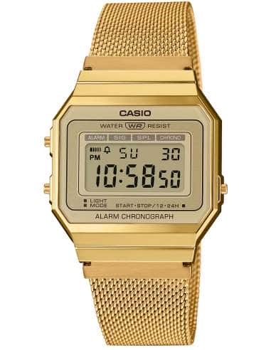 Reloj para Mujer Colección Retro  Pantalla Dorada - Casio A700WEMG-9AEF
