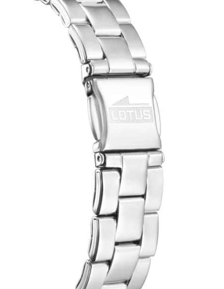 Reloj para Mujer de Acero Plateado con Circonitas y Detalles Rosados- Lotus 18883/1
