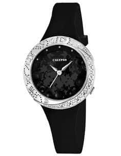 Reloj para Mujer Esfera Negra con Circonitas - Calypso K5641/4