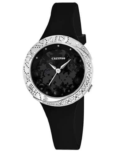 Reloj para Mujer Esfera Negra con Circonitas - Calypso K5641/4