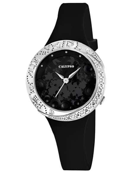 Reloj para Mujer Esfera Negra con Circonitas - Calypso K5641/4