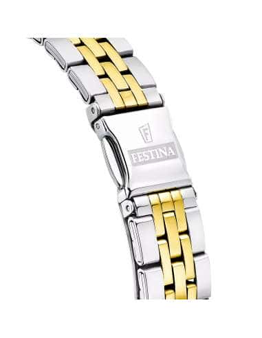 Reloj para Mujer de Acero Bicolor con Circonitas y Calendario - Festina F16868/1