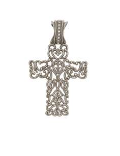 Colgante Cruz de Filigrana en Plata de Ley - Plata 925
