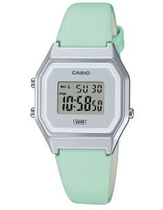 Reloj para Mujer Plata y verde pastel - Casio LA680WEL-3EF