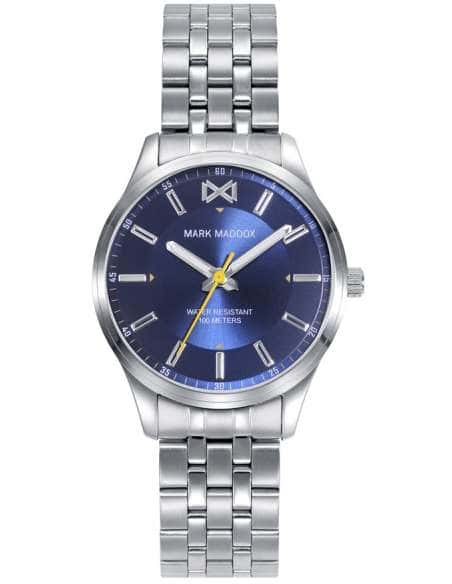 Reloj para Hombre Colección Marais con Esfera Azul y Detalles en Plata - Mark maddox MM0136-37