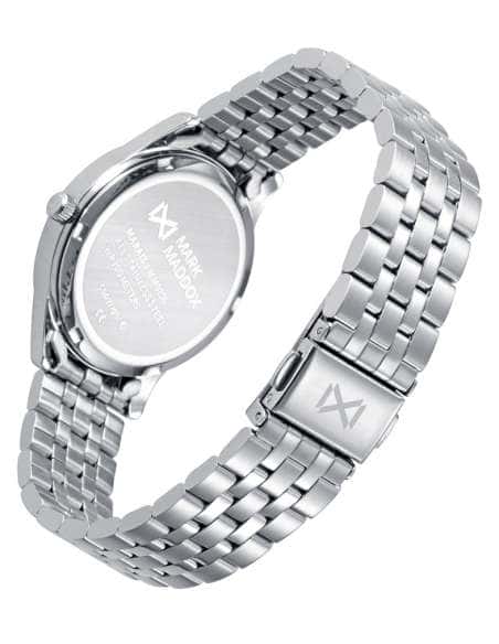 Reloj para Hombre de Acero con Esfera Azul y Segundero Amarillo - Mark maddox MM0136-37