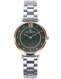 Reloj para Mujer de Acero Bicolor con Esfera Verde Floral - Mark Maddox MM1015-63