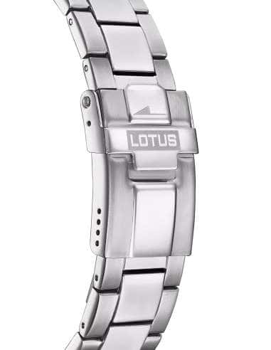 Reloj para Hombre Cronógrafo Deportivo Esfera Negra y Brazalete de Acero - Lotus 18912/6