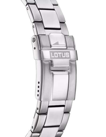 Reloj para Hombre Cronógrafo Deportivo Esfera Negra y Brazalete de Acero - Lotus 18912/6