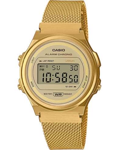 Reloj Unisex Dorado Dorada Suave - Casio A171WEMG-9AEF