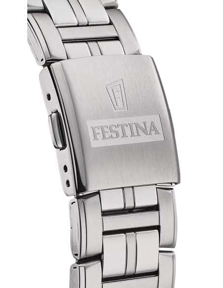 Reloj para Niño Deportivo con Correa de Acero y Esfera Blanca - Festina F20445/1