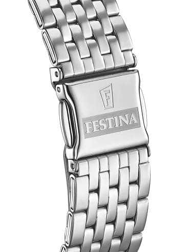 Reloj para Hombre Festina Clásico Acero con Esfera Azul y Calendario