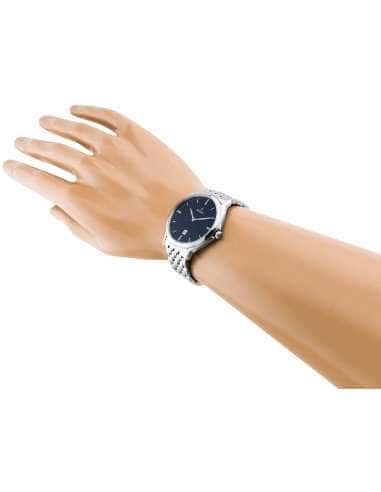 Reloj para Hombre Festina Clásico Acero con Esfera Azul y Calendario