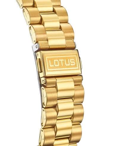 Reloj para Mujer de Acero Dorado con Esfera Nácar y Circonitas - Lotus 18979/1